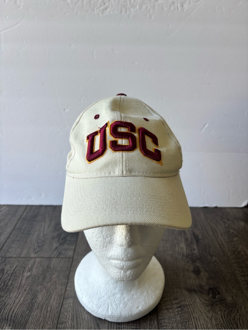 USC Trojans Embroidered Ivory Baseball Cap 6 3/4